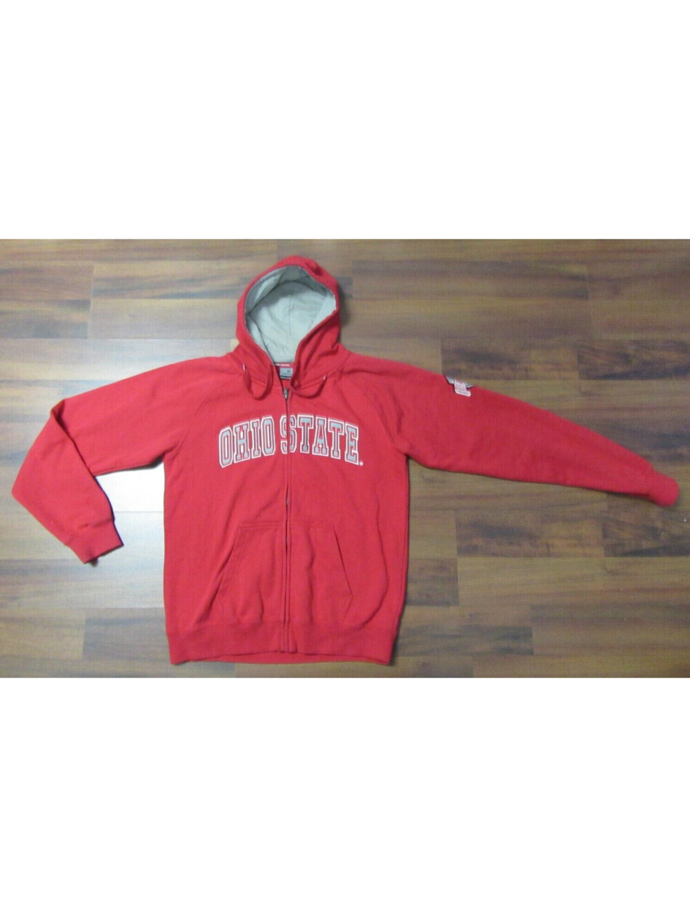 Ohio State Buckeyes Football Hoodie Colosseum Red Sweatshirt Men’s Large